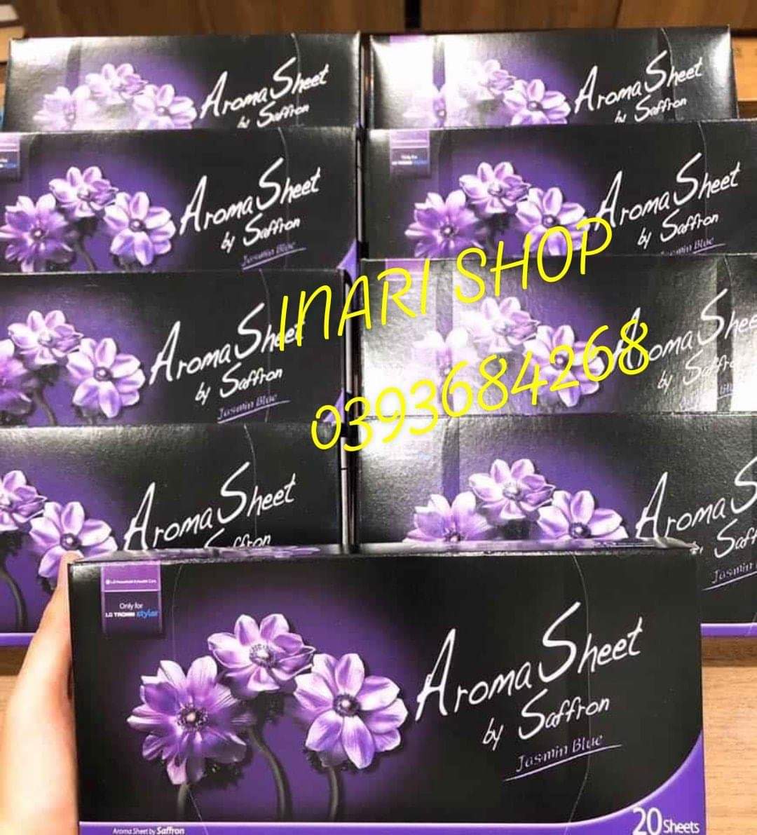 GIẤY THƠM AROMA SHEET TÍM HƯƠNG NHÀI CHUYÊN DÙNG CHO MÁY GIẶT KHÔ LG STYLER