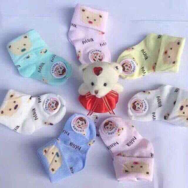 set 2 đôi tất sơ sinh cho bé yêu