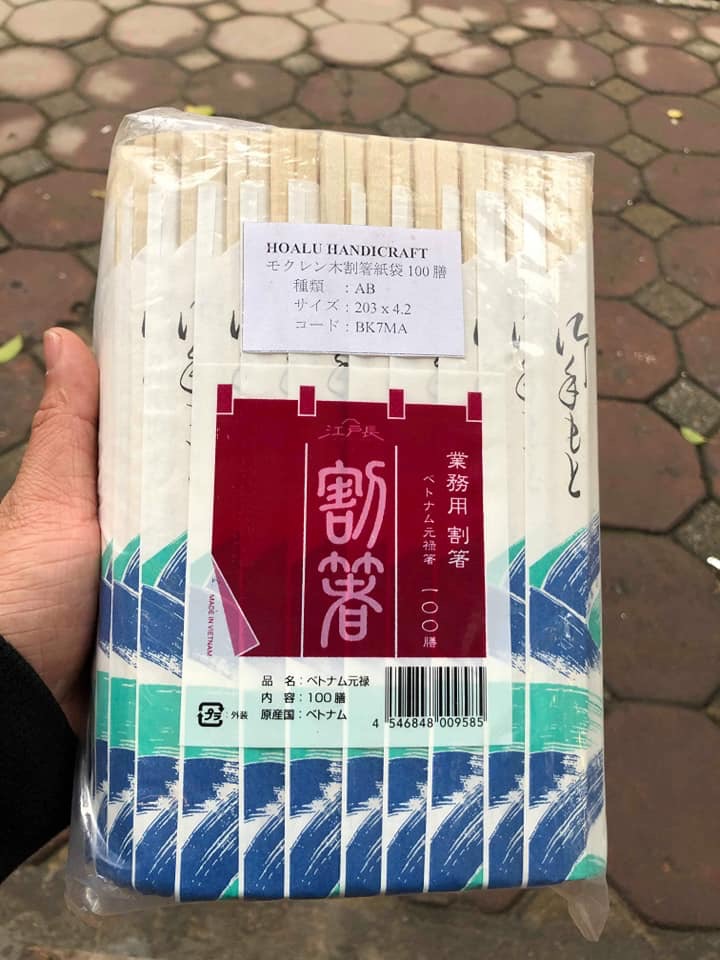 100 Đôi Đũa Gỗ Dùng 1 Lần Xuất Khẩu