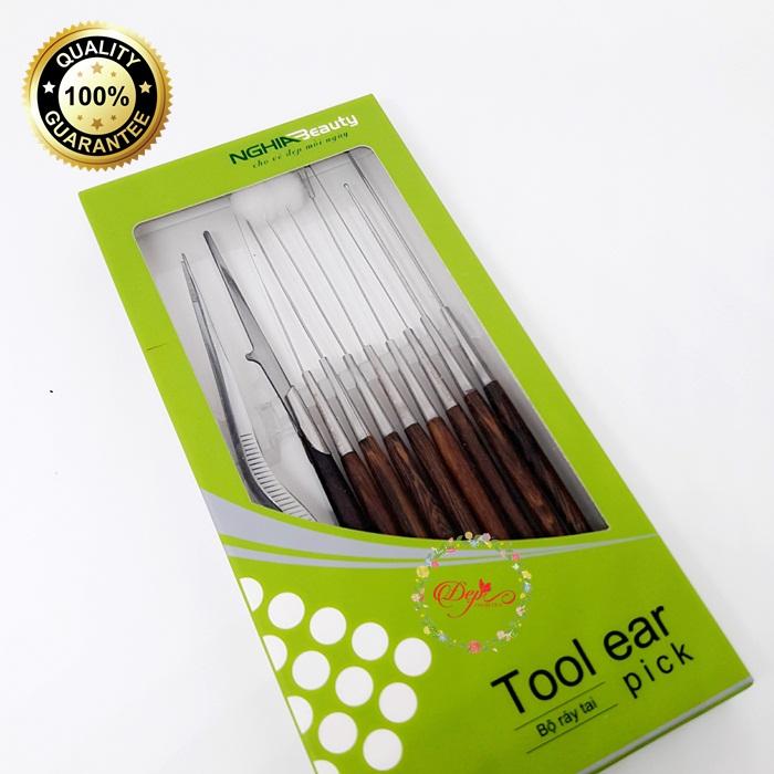 [HCM]BỘ RÁY TAI 10 MÓN NGHĨA BEAUTY TOOL EAR PICK
