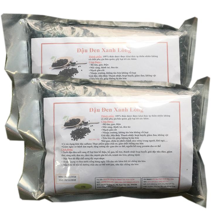 Đậu đen xanh lòng 2kg, Đậu đen ruột xanh - Tấn Phát