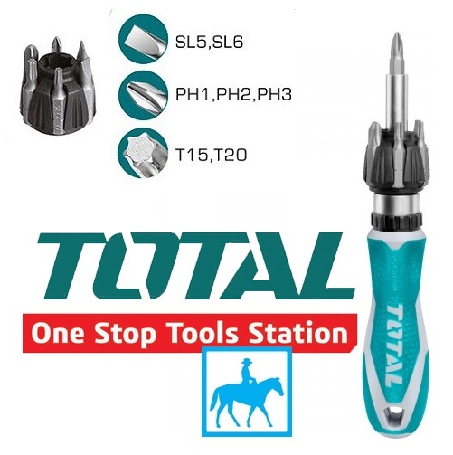 Bộ tua vít đa năng 8 đầu vít total tacsd30086