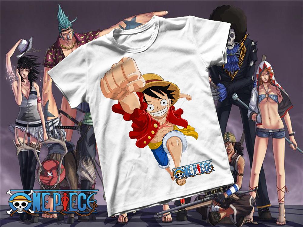 [HCM]Áo thun Cotton Unisex - Anime - One Piece - Monkey D luffy đáng yêu