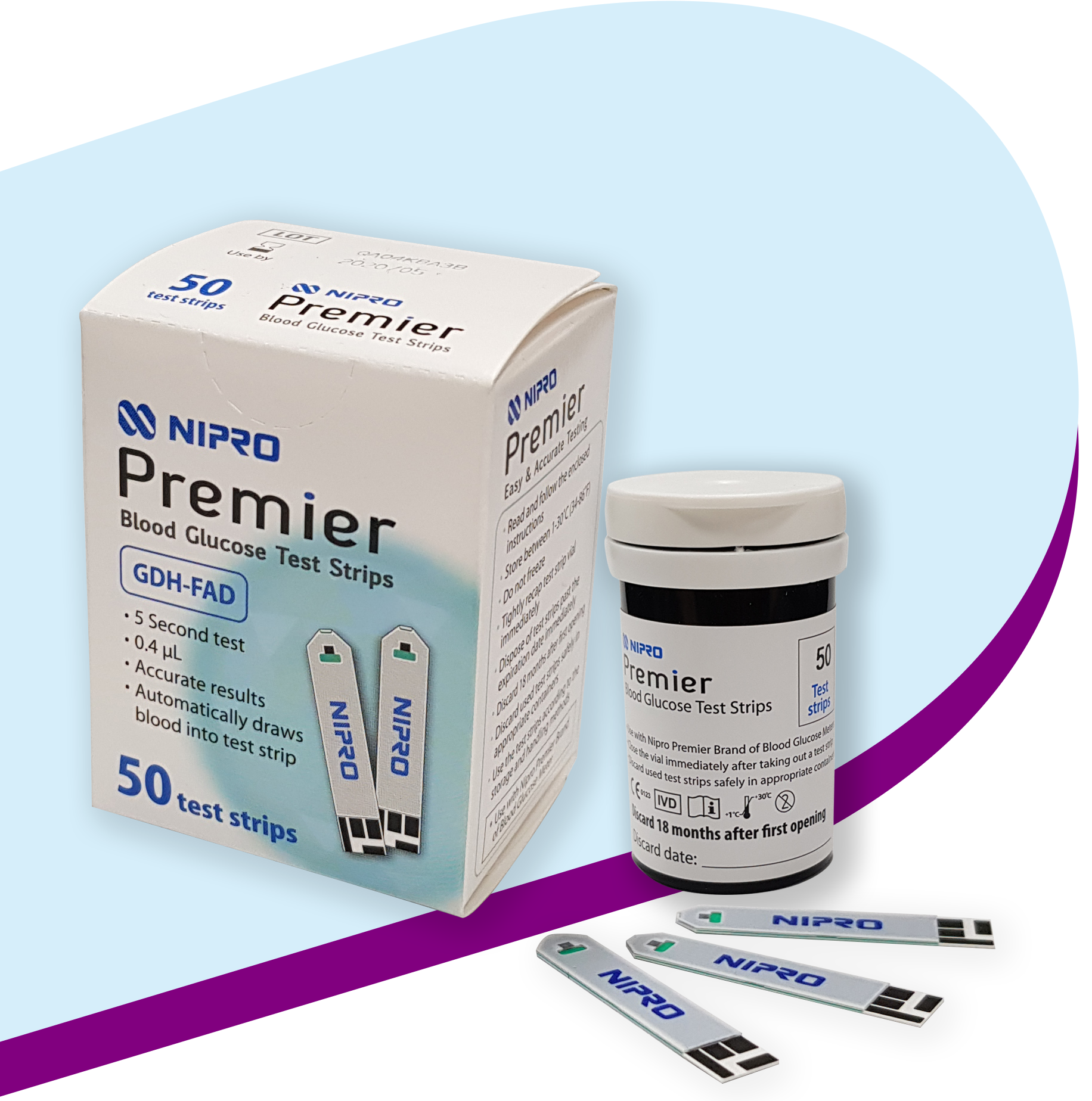 [HCM]Que thử đường huyết Premier