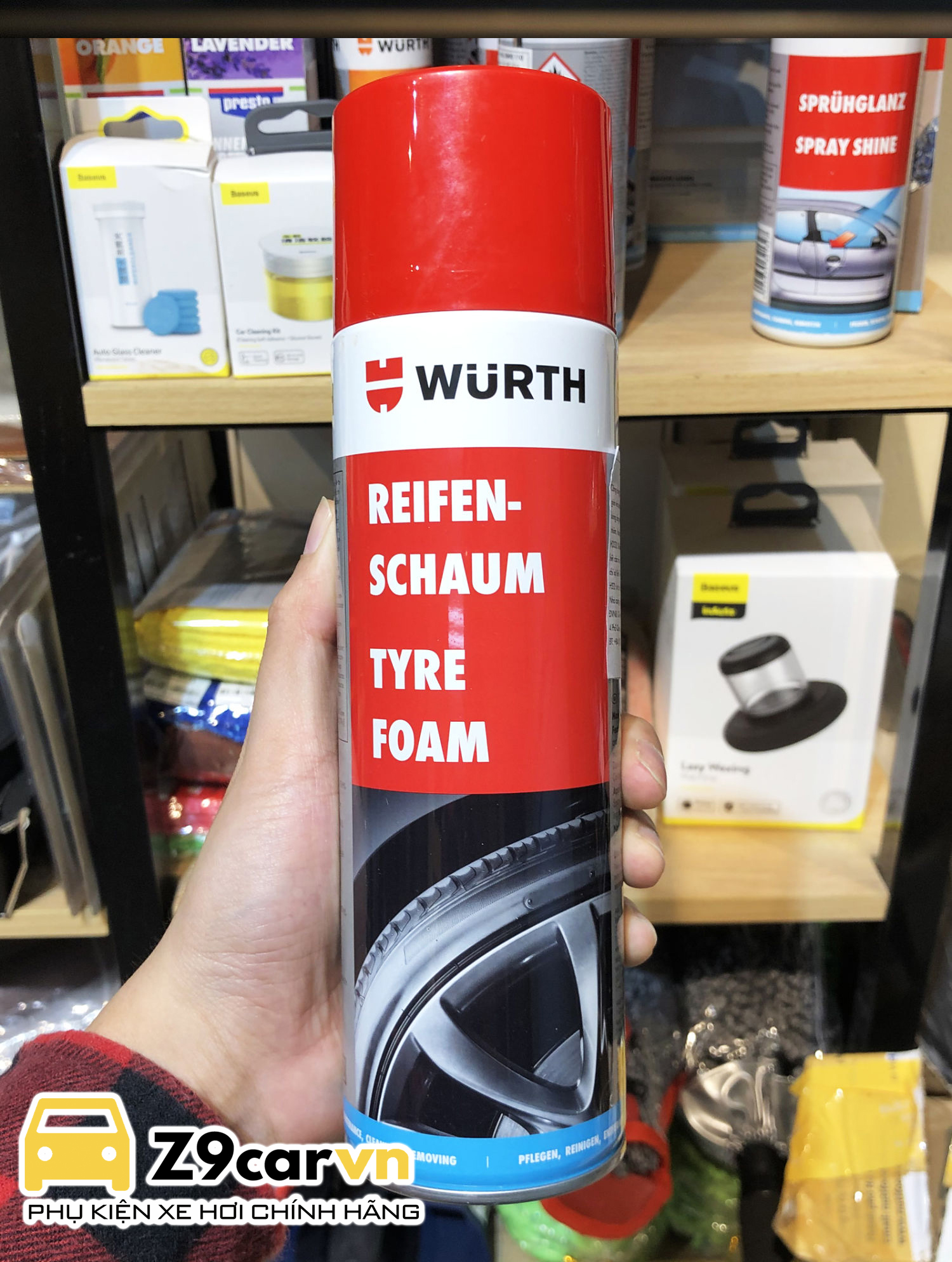 Xịt bóng lốp Wurth Tyre Foam