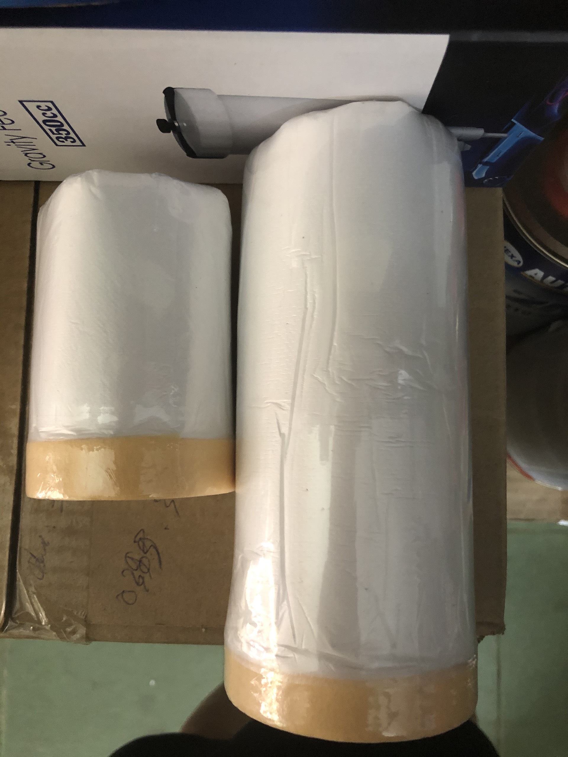 5 cuộn Màng bọc nilon che bụi, bạt phủ nilong có băng keo phủ đồ đạc bảo vệ nội thất,che sơn, bọc hàng, bạt phủ SONQUANGPHU8856