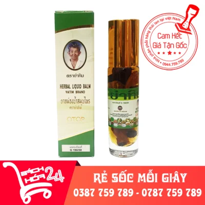Dầu lăn thảo dược 22 Herbal Liquid Balm Yatim Brand Thái Lan [BÁCH HÓA 24]