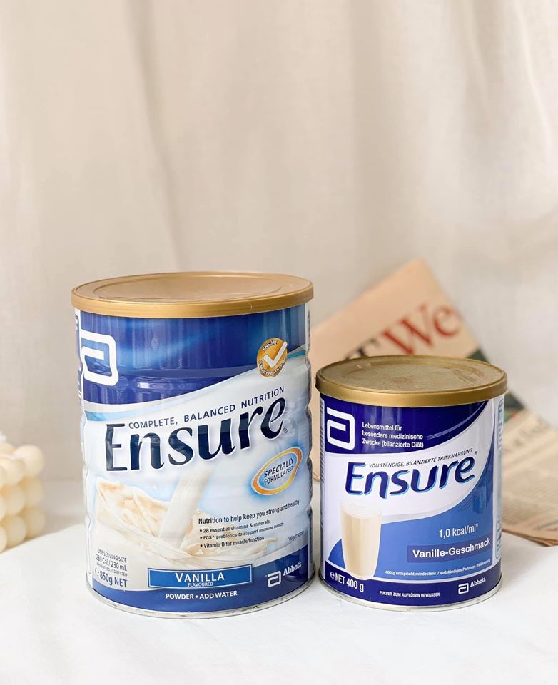 Sữa Ensure Vanilla 850g úc (DATE MỚI)