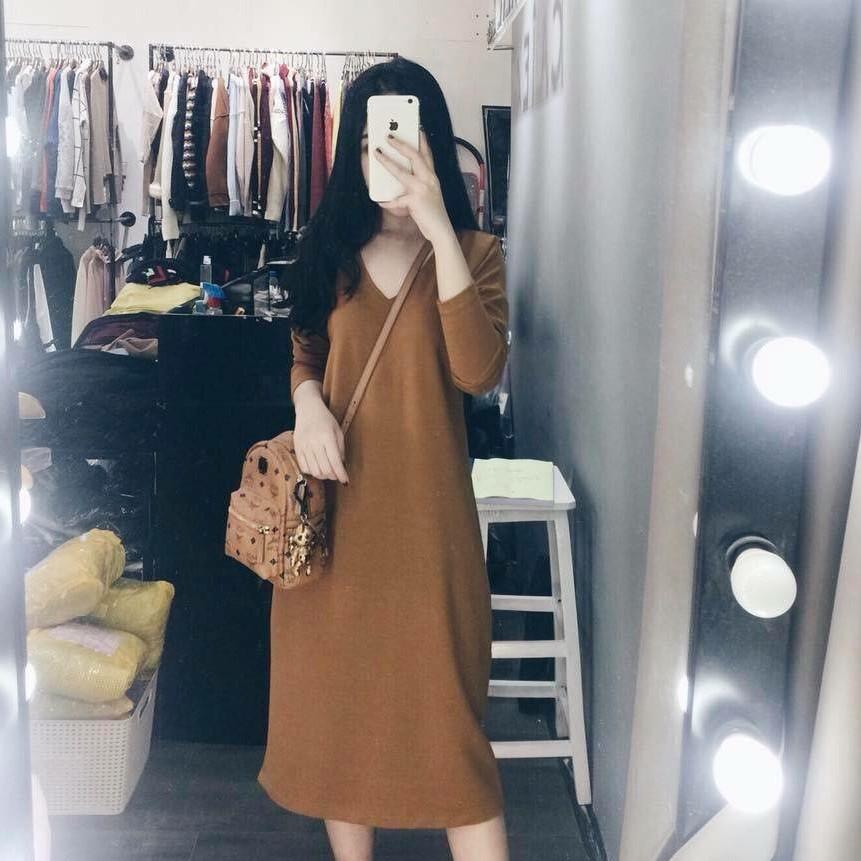 Váy Xuông Cổ Tim Bảo Trúc Store
