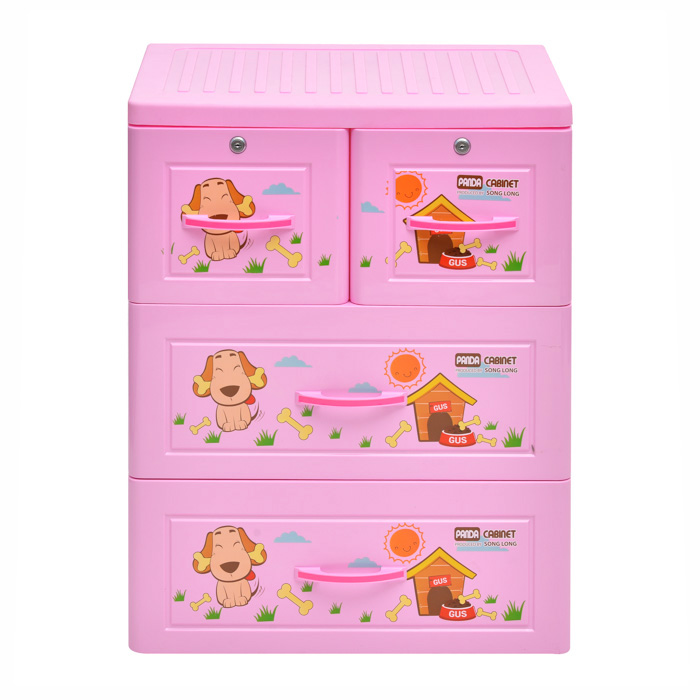 Tủ Quần Áo Trẻ Em Panda 3 Tầng Song Long