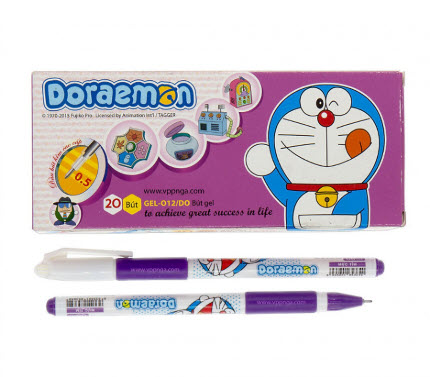 Hộp Bút Gel Thiên Long Doraemon GEL-012/DO (20 cây) mực tím