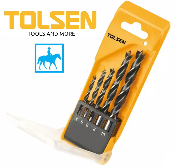 [HCM]Bộ 5 Mũi Khoan Gỗ TOLSEN 75625