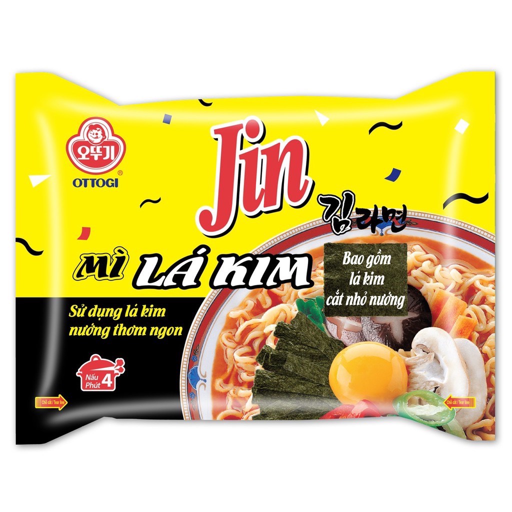 Combo 10 gói - Mì lá Kim OTTOGI 122g,