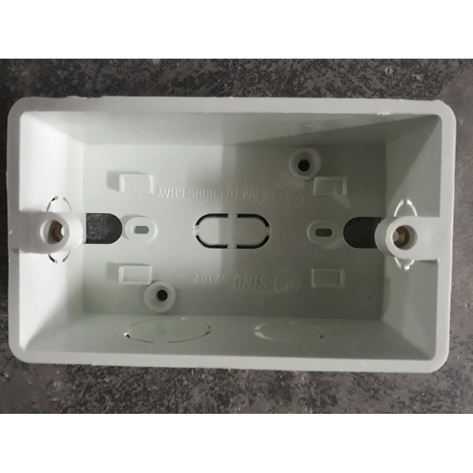 Đế âm đơn tự chống cháy sino s2157