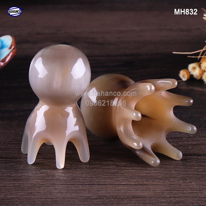 Bạch tuộc Massage đầu, bằng sừng mát xa giúp lưu thông máu - MH832 - HAHANCO