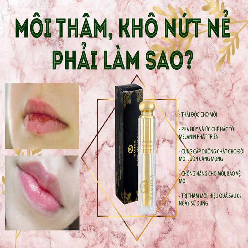 [HCM]Son Chống Thâm Môi Tavida Tinh Chất Thảo Mộc 100% Thiên Nhiên Giúp Đôi Môi Bị Thâm Do Dùng Son Nhiễm Chì Bẩm Sinh Trở Nên Hồng Hào Tự Nhiên.