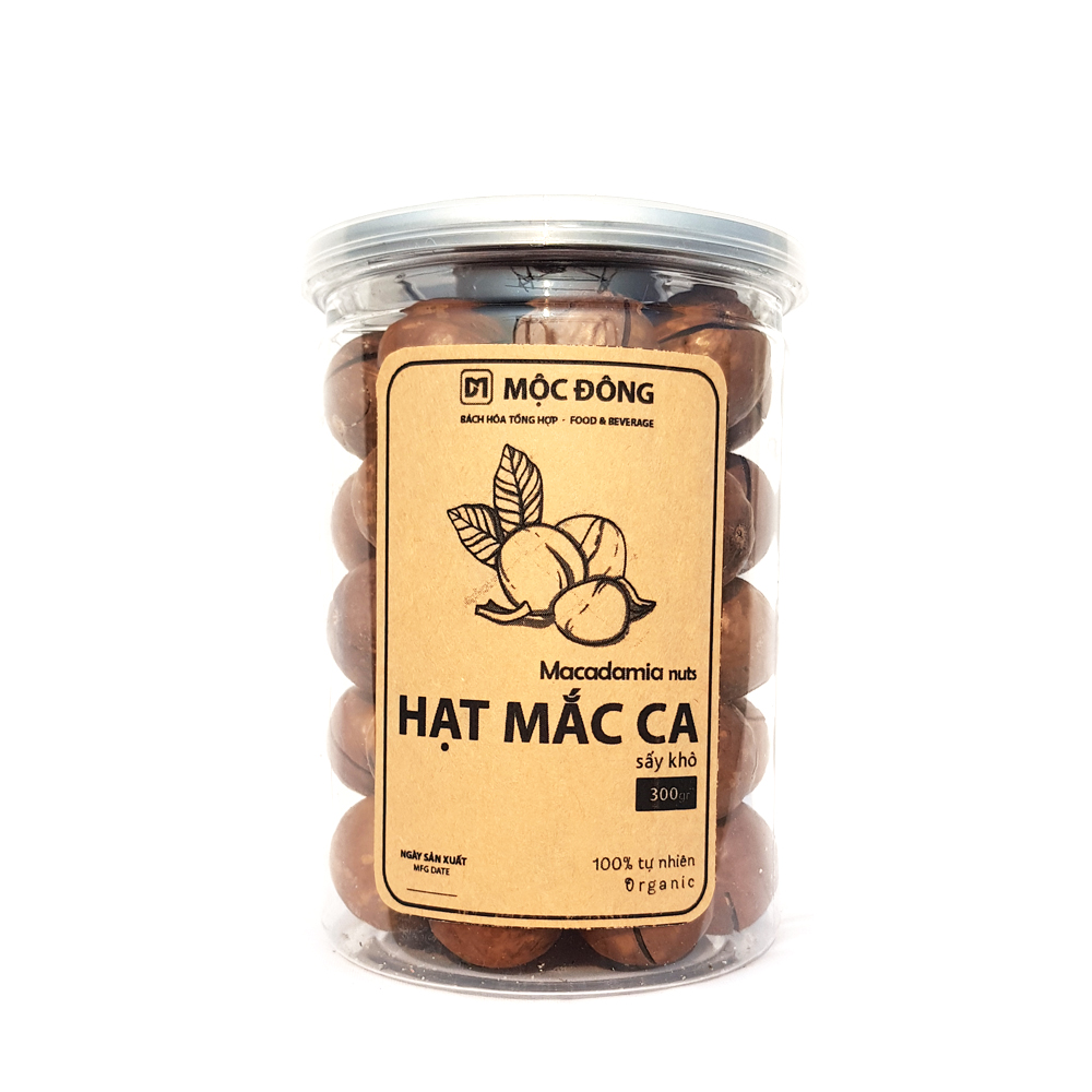 Hạt Mắc Ca sấy khô loại I hộp 300gr