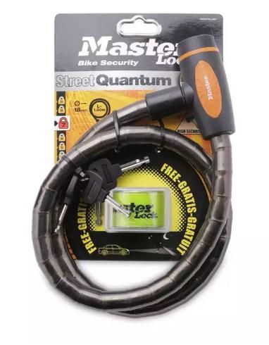 Khóa dây cáp Master Lock 1m x 18mm 8228DPROSM (Xám đen)