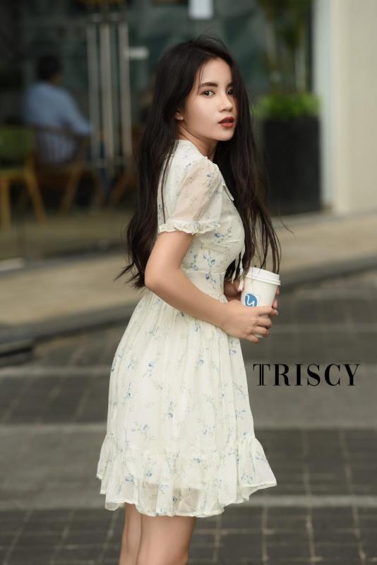 Nơi bán Đầm Hoa Cổ Ren 39D012
