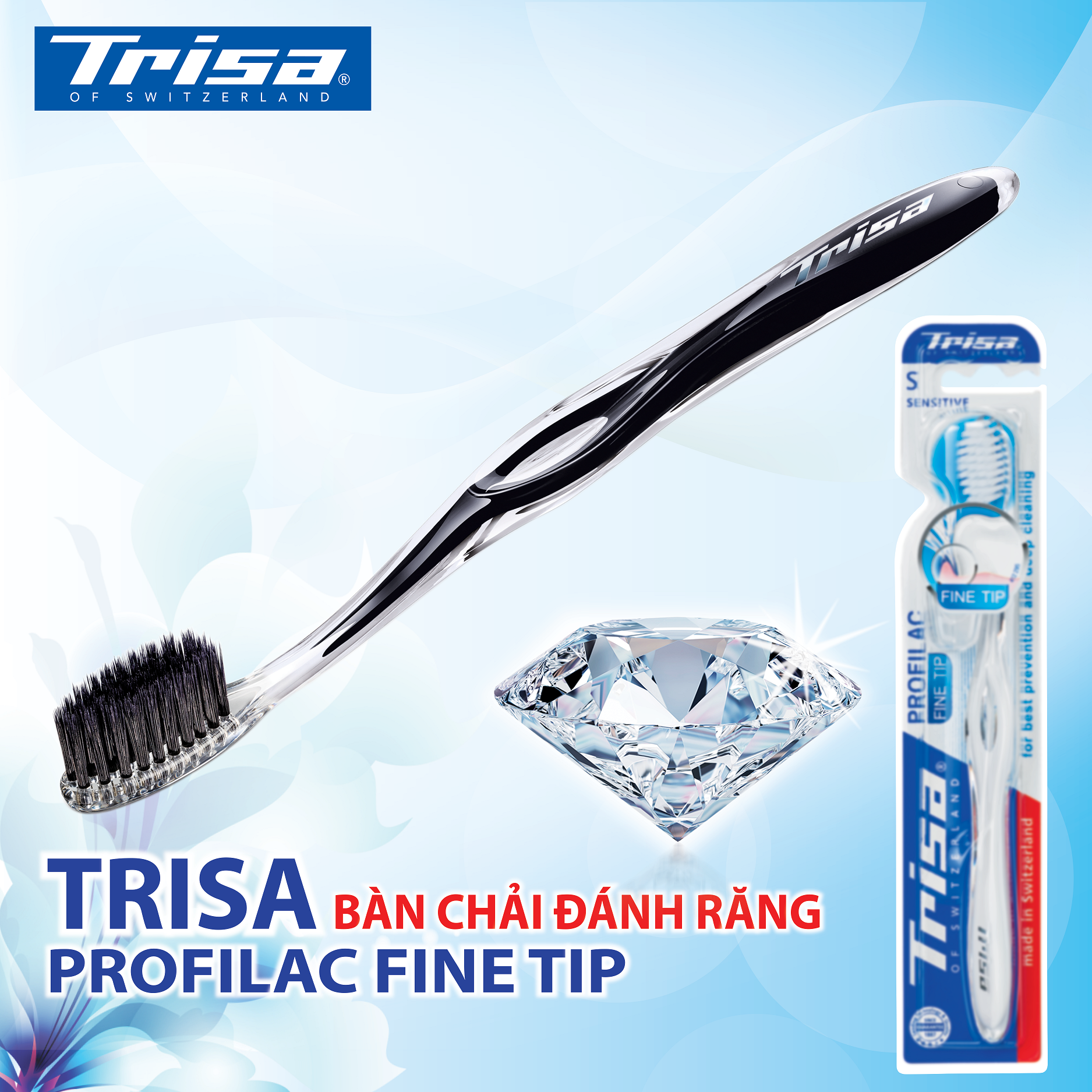 Bàn Chải Đánh Răng Trisa Profilac Fine Tip