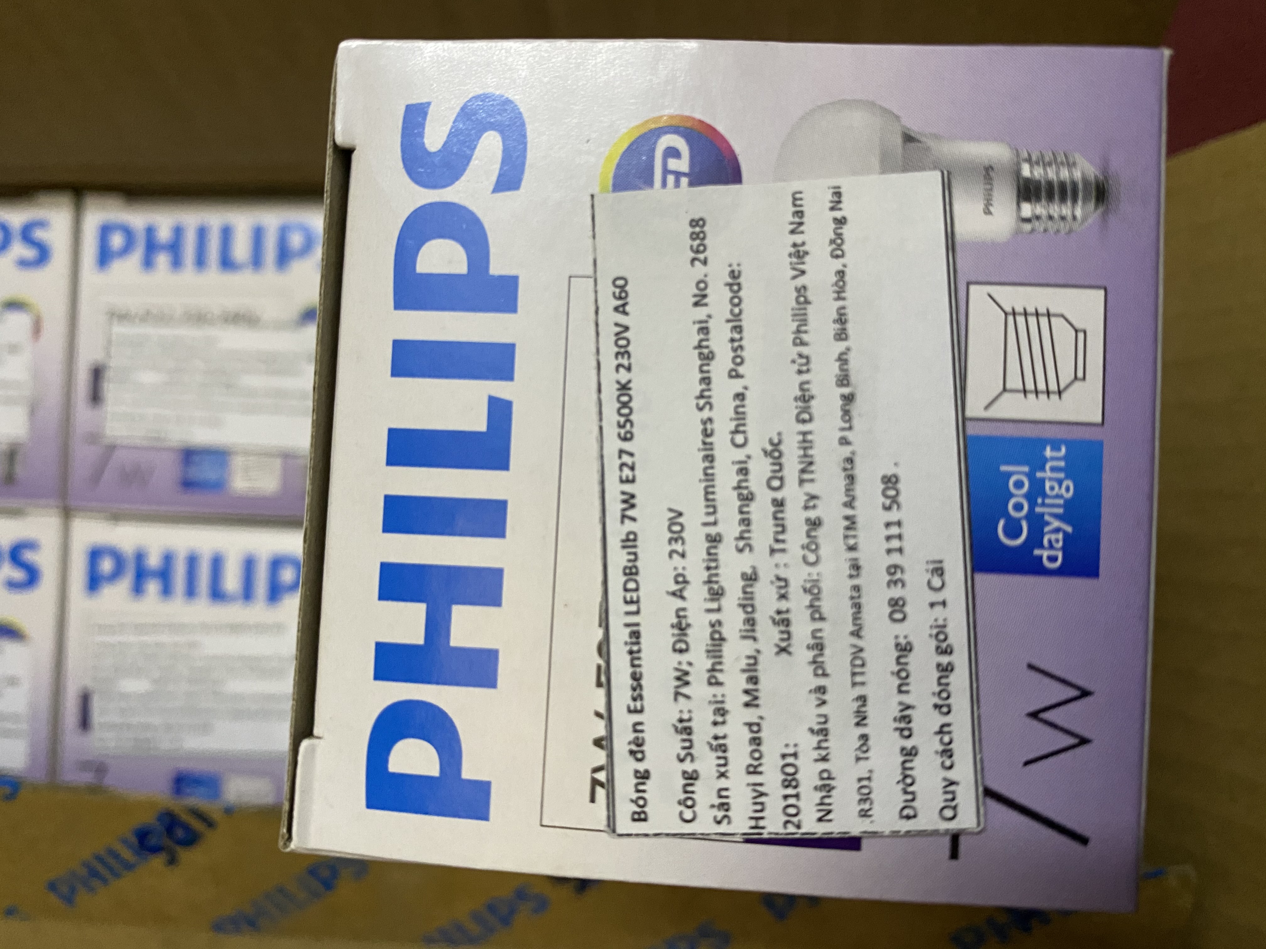 Đèn led Bulb Philips 7w A60
