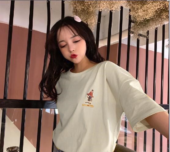 [HCM]Áo thun nữ form rộng tay lỡ Unisex Gnight
