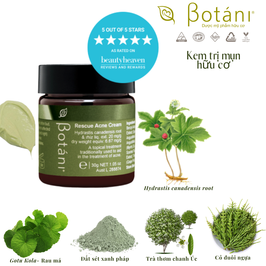 Kem Mụn Hữu Cơ – Rescue Ance Cream (30g)