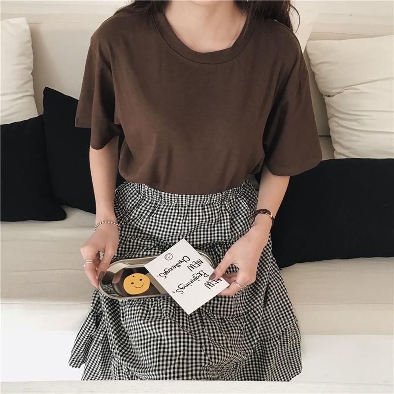 [HCM]ÁO THUN NỮ CỔ TRÒN