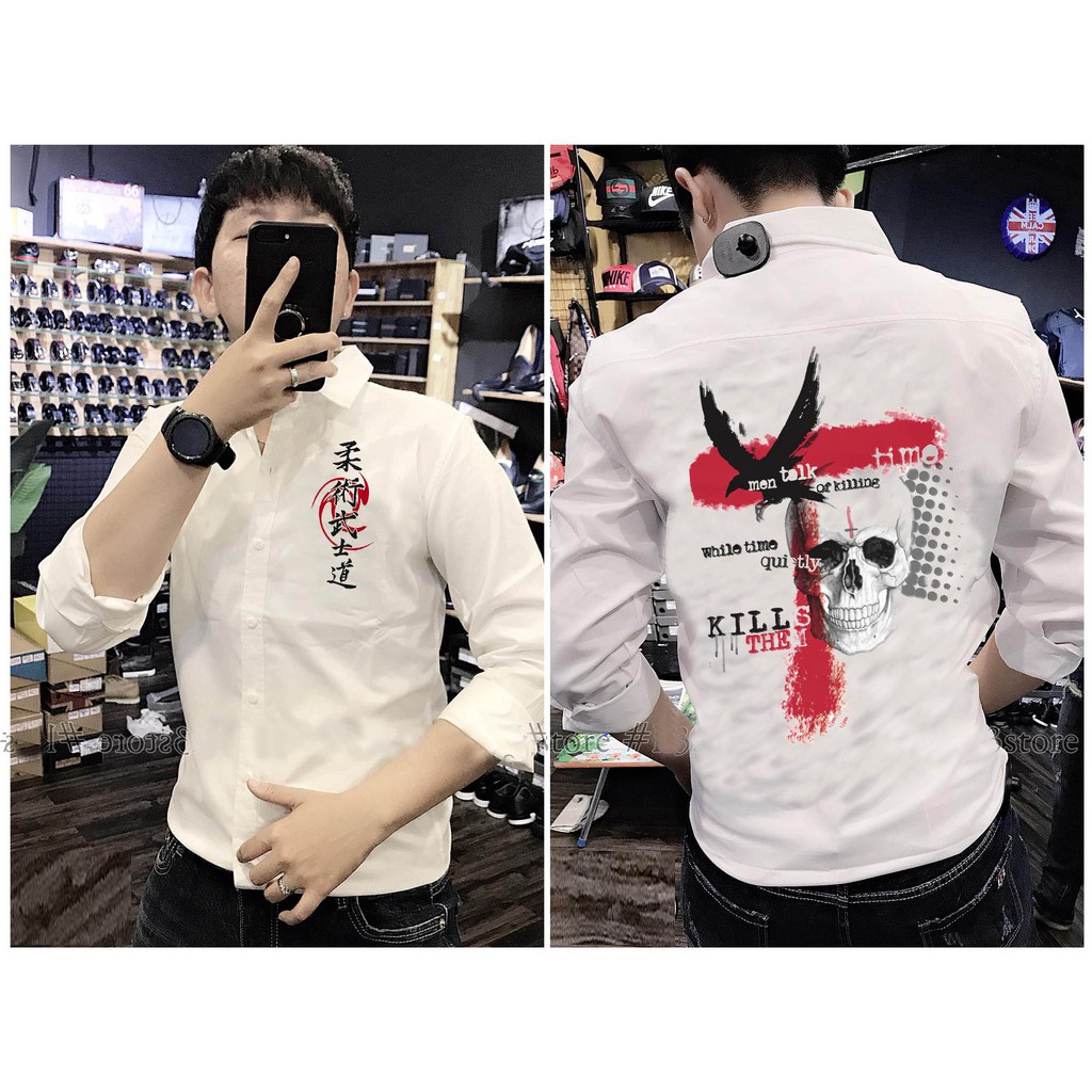 [HCM]Áo Sơ Mi Nam Trắng ECKO UNLTD Siêu Chất | Hàng Form Chuẩn Bao Đẹp