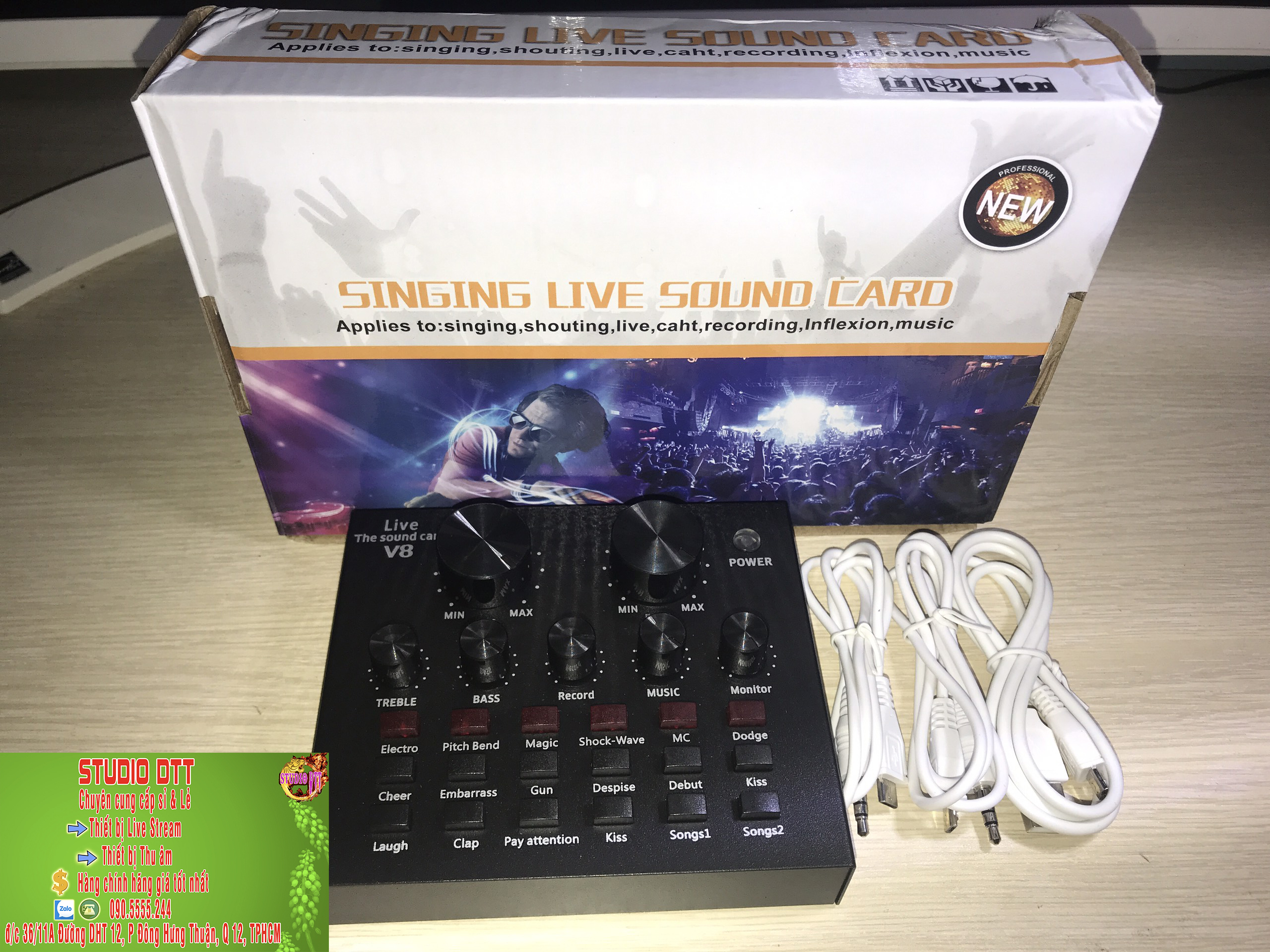 Sound card V8 Sound Card Live Stream