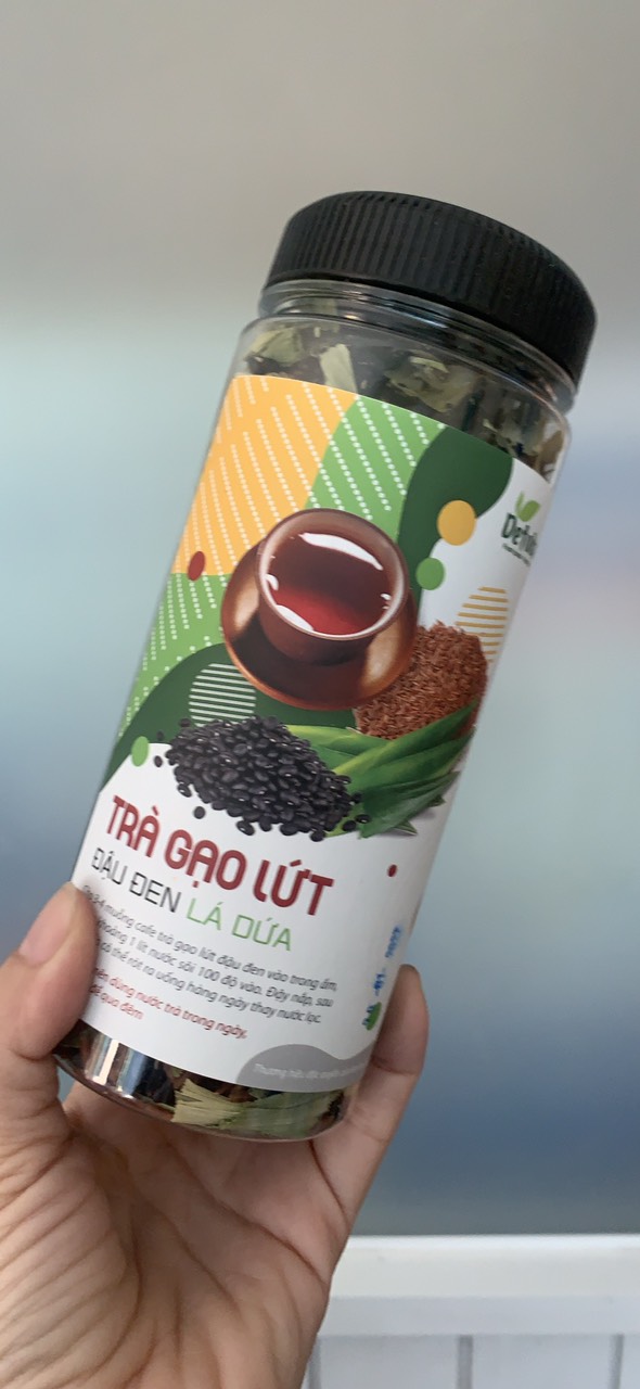 [HCM]Trà Gạo Lứt Đậu Đen Lá Dứa