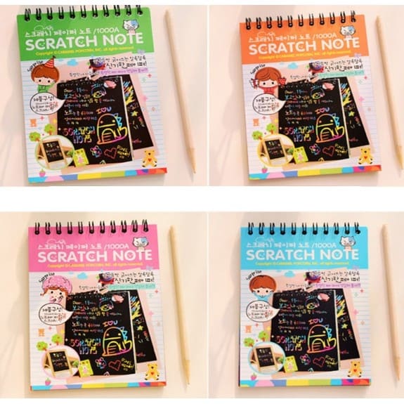 Sổ Scratch Note-Sổ Than Ma Thuật Ghi Chép A6