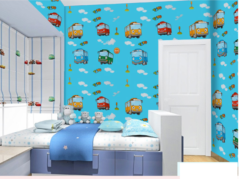 Cuộn 10m x 0.45m decal giấy dán tường xe bus keo sẵn bóc dán aa050