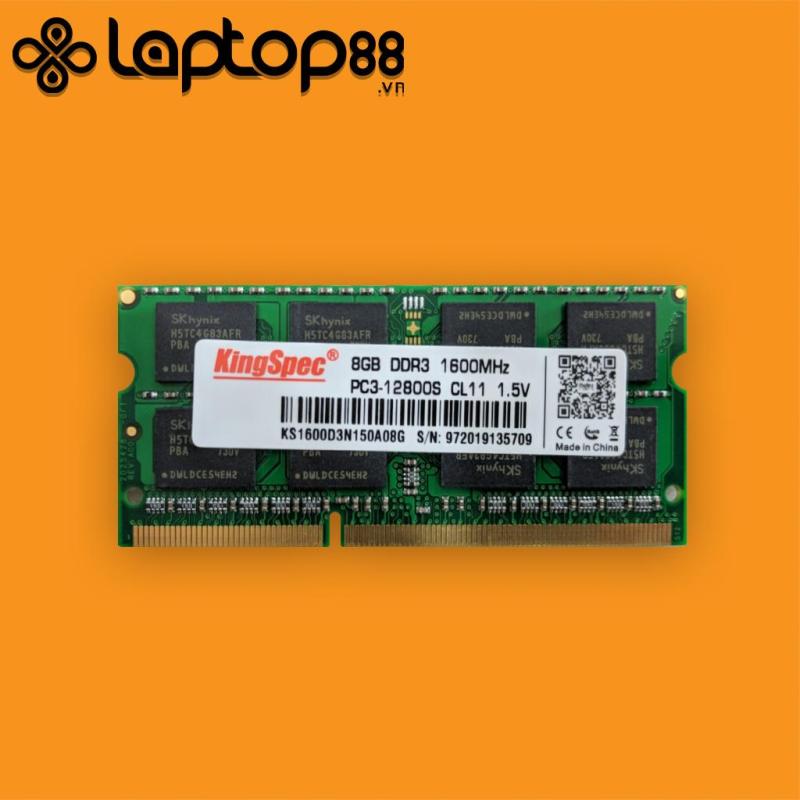 RAM Laptop DDR3 4GB - KingSpec 8GB PC3 1600Mhz - Bảo Hành 3 Năm 1 Đổi 1