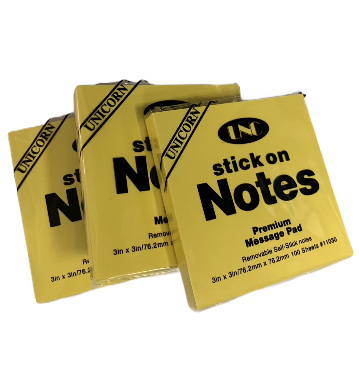 Combo 3 xấp Giấy note 3x3 UNC vàng