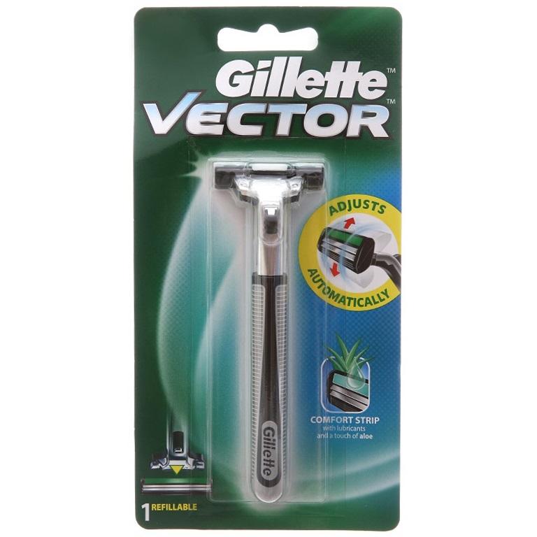 Dao cạo râu lưỡi kép Gillette Vector Plus Razor 1Up