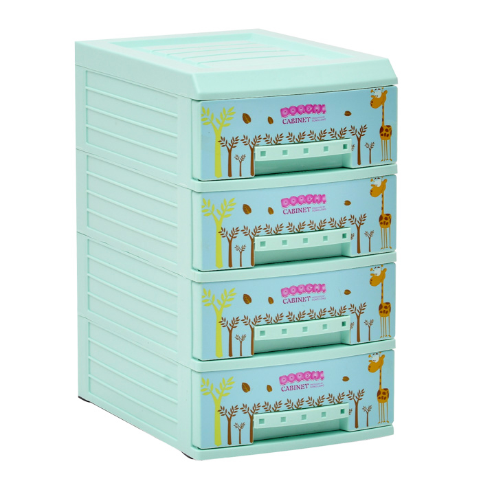 Tủ Nhựa Mini Doremi 4 Tầng Song Long