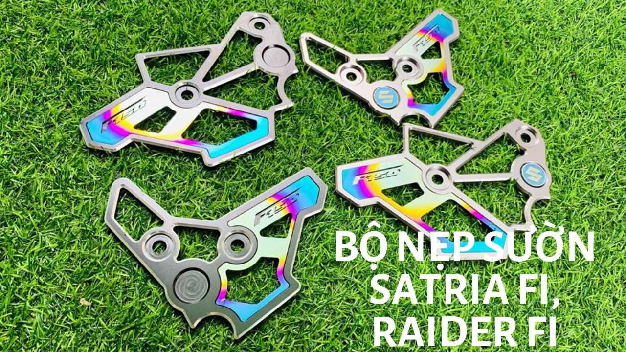 [HCM]Nẹp sườn CNC kiểu Titan cho Suzuki Raider Satria