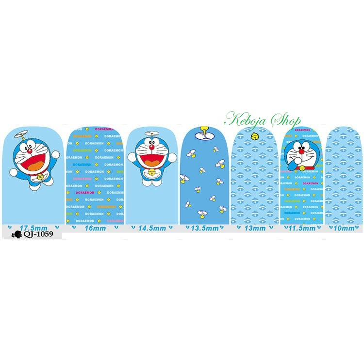 [HCM]Dán móng tay họa tiết hoạt hình dễ thương Doremon Doraemon