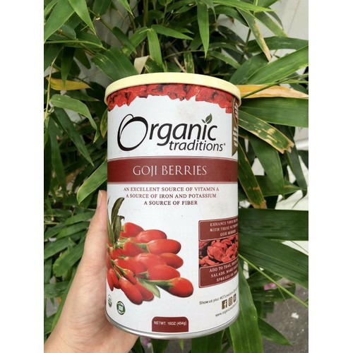 [HCM]Kỷ tử hữu cơ Organic Traditions Mỹ 400g