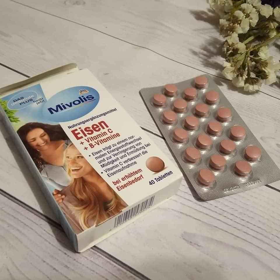 Viên uống bổ sung sắt, vitamin C và B Mivolis