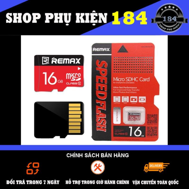 Thẻ Nhớ Micro Sd Remax 16Gb Class 10 (Đỏ) - Bảo Hành 01 Năm