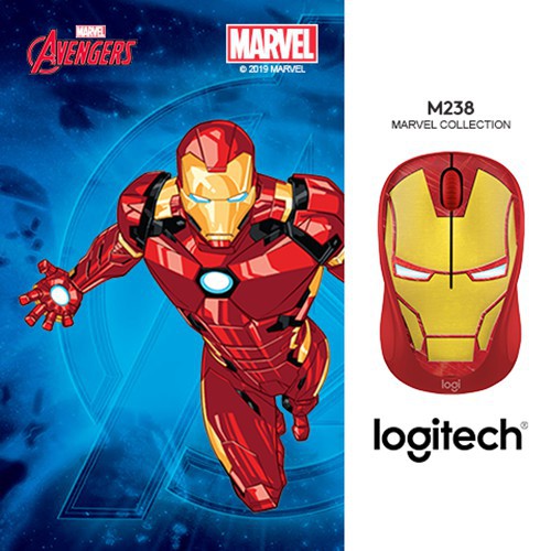Chuột không dây Logitech M238 - Marvel Collection