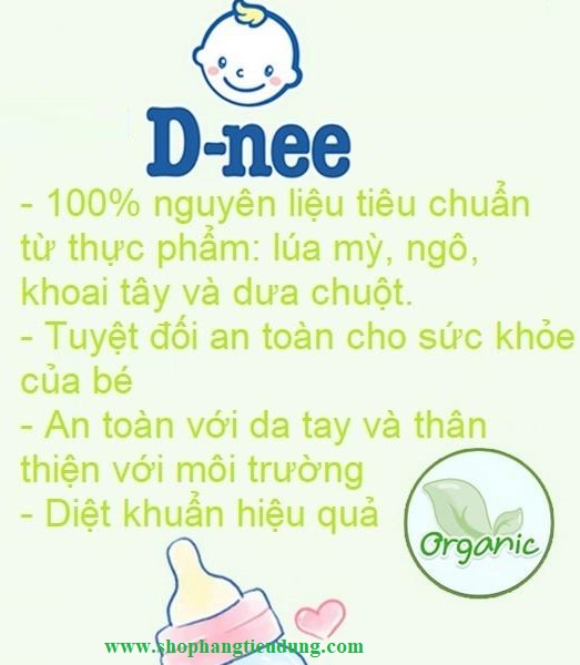 SỈ THÙNG 12 TÚI NƯỚC RỬA BÌNH SỮA DNEE 550ML THAILAN