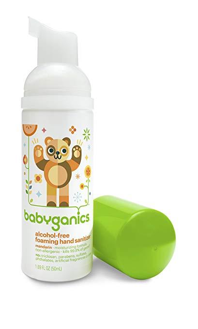 Nước rửa tay khô Babyganics cho bé (mùi quýt)