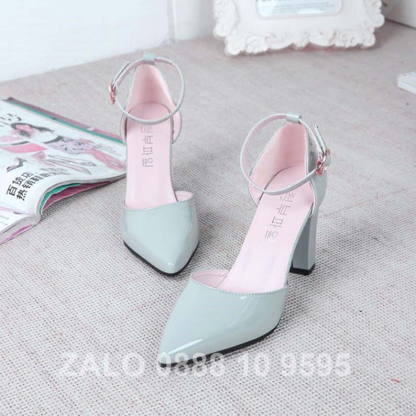 Giày cao gót 7cm màu đen - màu xám ms531-533 giá rẻ