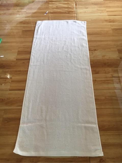 Khăn lau đầu trắng khách sạn 34x85 cm