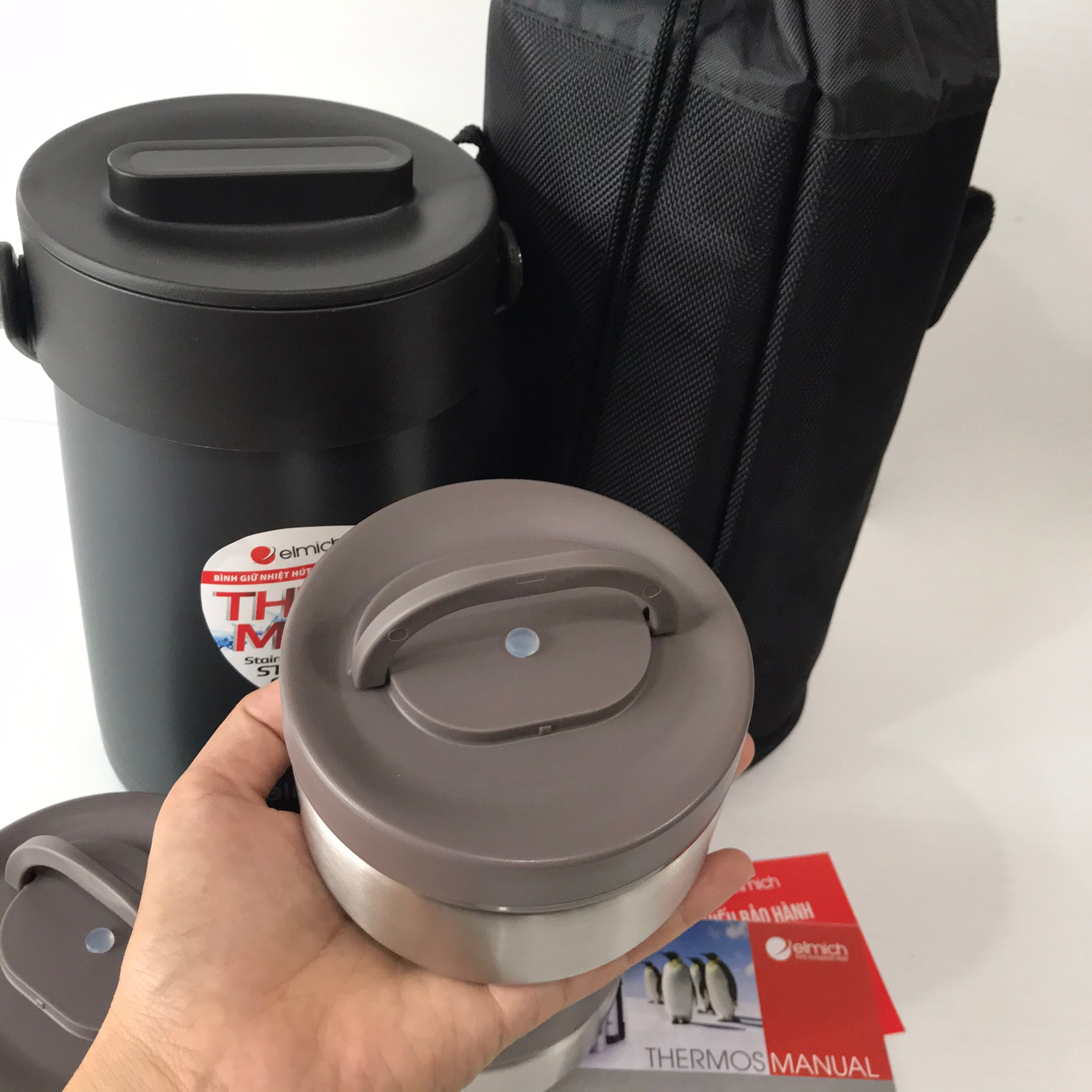 Bình đựng thức ăn giữ nhiệt cao cấp Elmich EL-3129 1500ml
