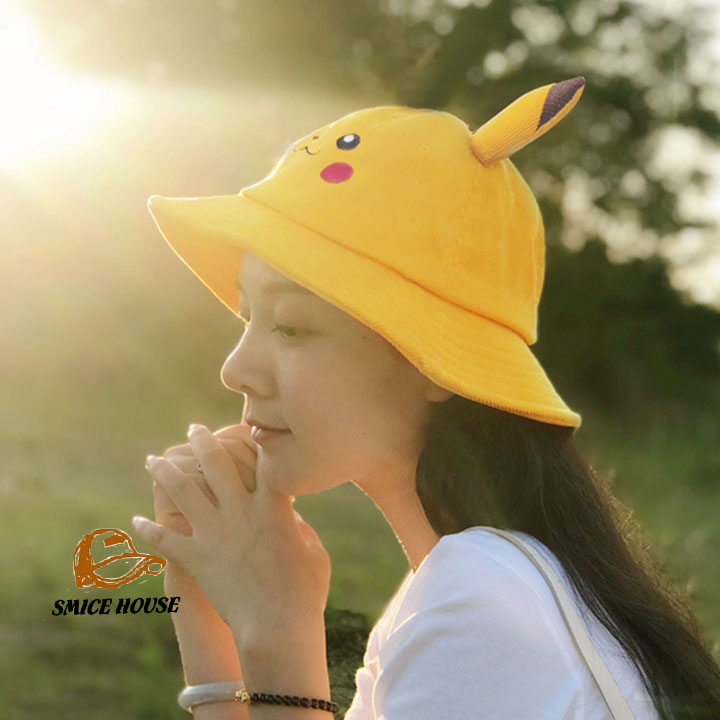 NÓN BUCKET TAI BÈO PIKACHU