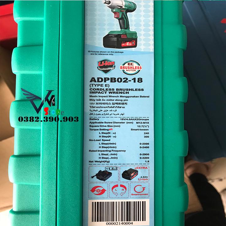 Máy siết bu lông dùng pin DCA ADPB02 -18